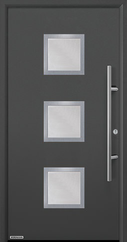 Входная дверь Hormann (Германия) Thermo65, Мотив 810 S, цвет серый антрацит