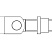 Комплектующие для распашных ворот Петля CAME H 18 регулируемая с гайкой, 42-68 мм, М18, приваривание в Севастополе